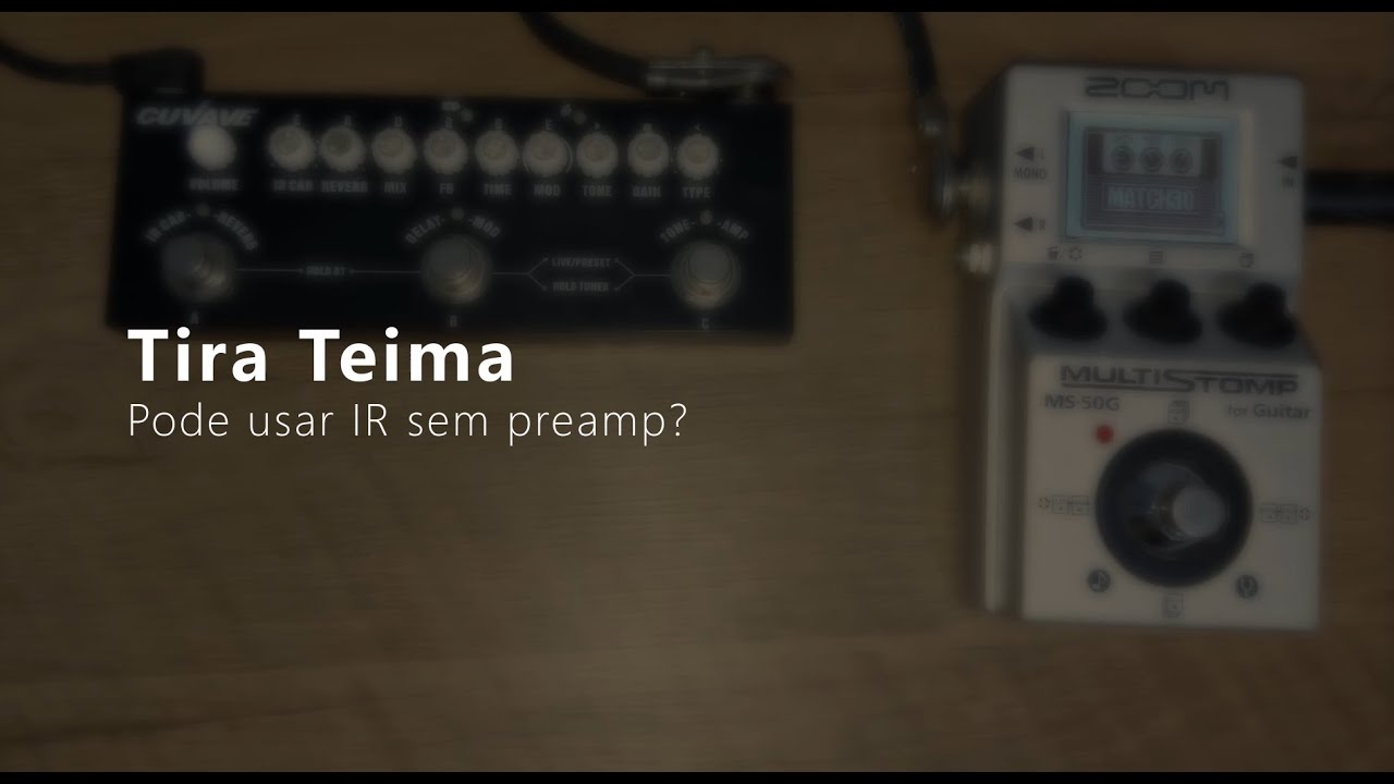Tira teima - Pode usar IR sem preamp?