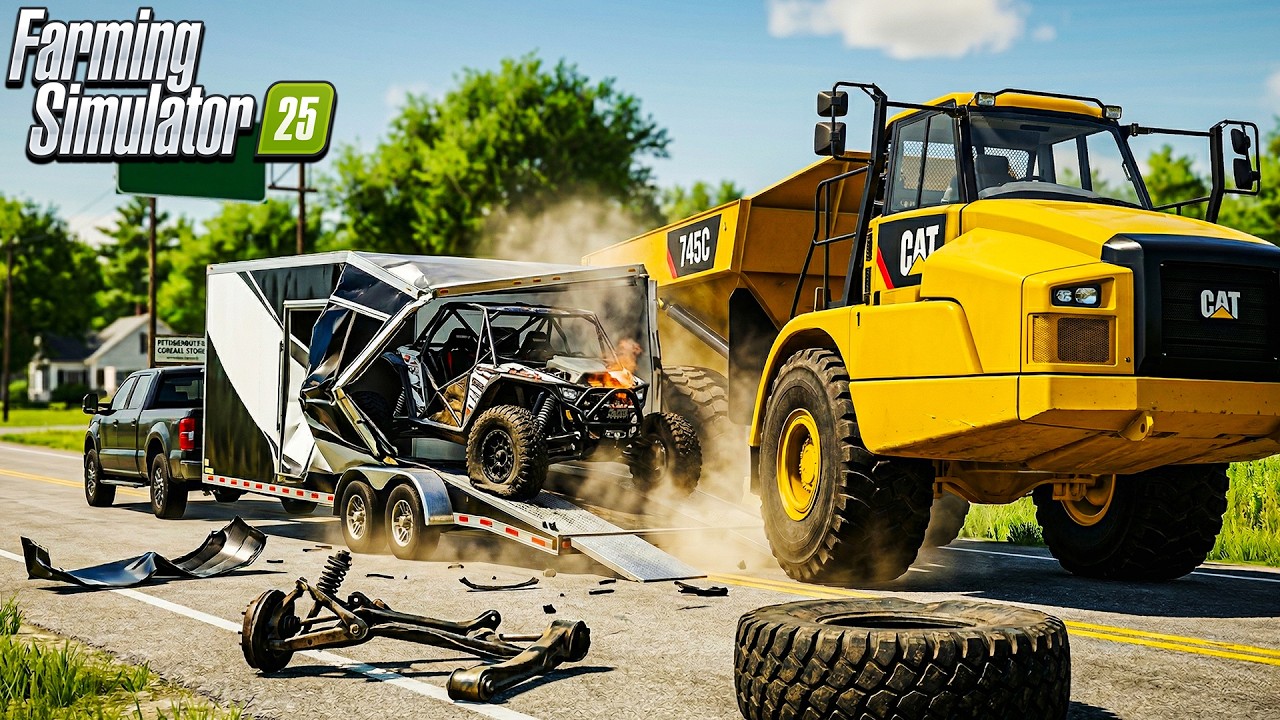 AMBUSHED TRANSPORTING A BRAND-NEW VIP RIG! | FARMING SIMULATOR 25