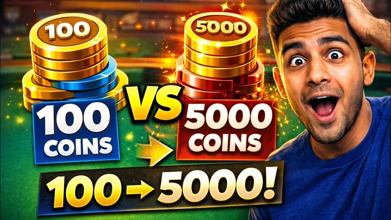 Playing 100, 200, 1000, 5000 Coins Matches! 🎮#8ballpool #gaming #poolmaster 