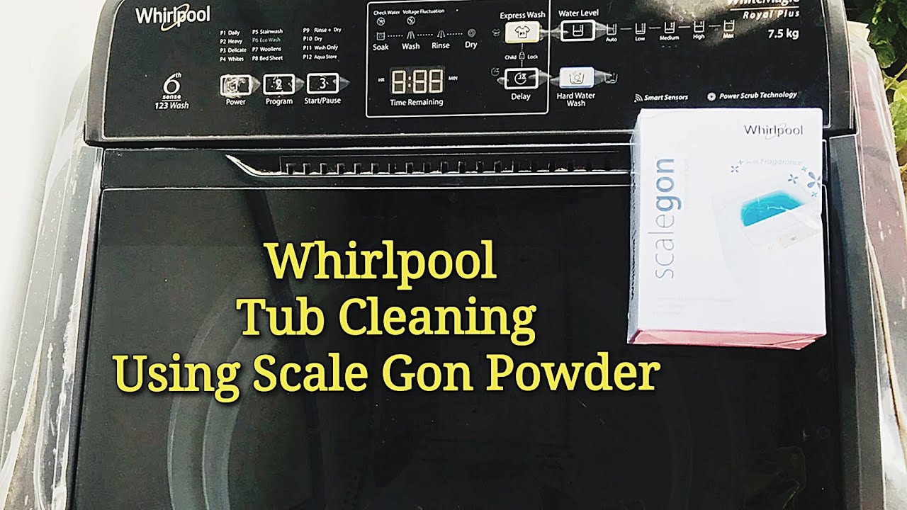 How To Clean Whirlpool Washing Machine Using Scalegon Powder | Step By Step