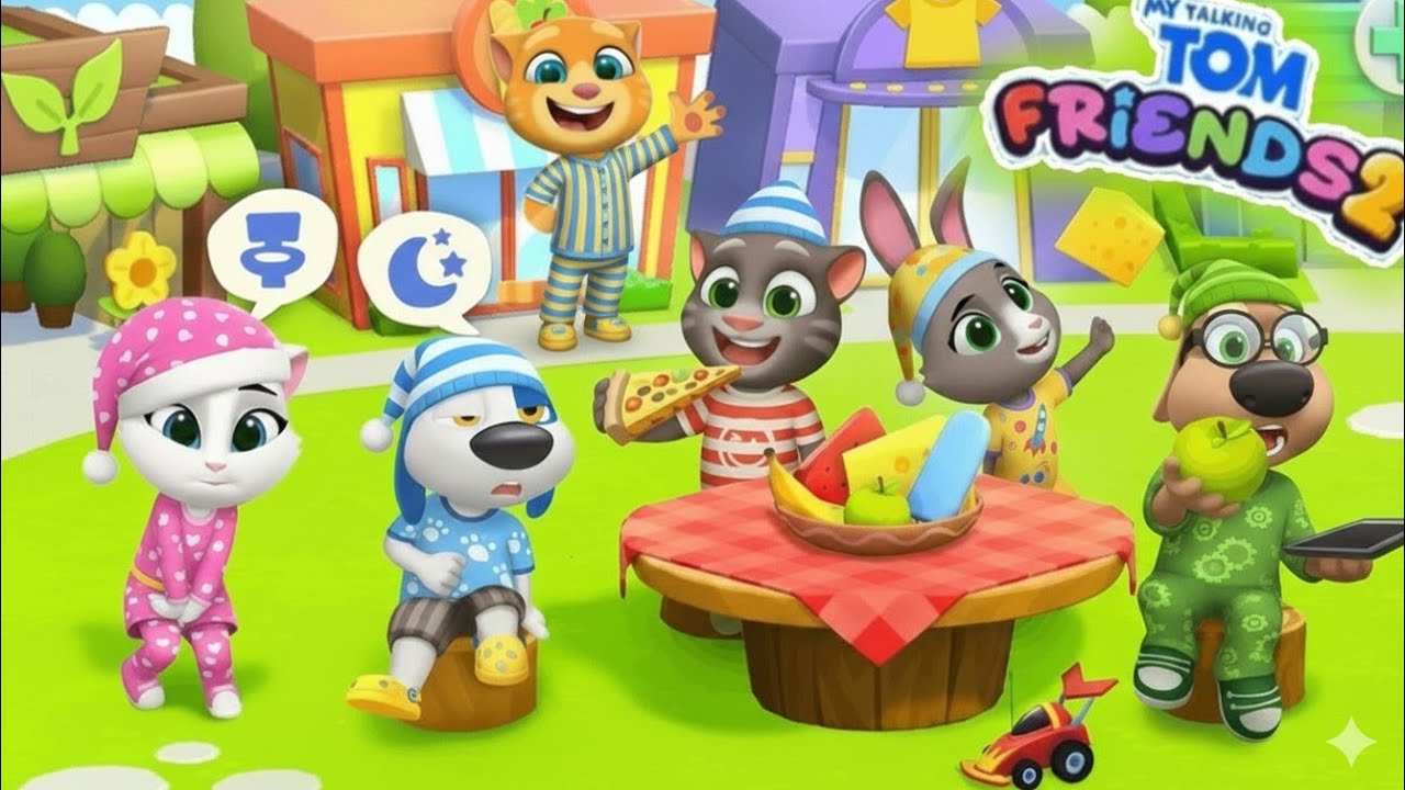 My Talking Tom Friends 2 Pajama Party Gameplay Android ios 