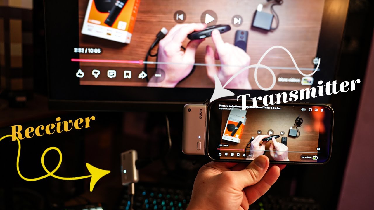 Зеркальное отображение экрана телефона на проекторе? С этим устройством это сделать очень легко! ...
