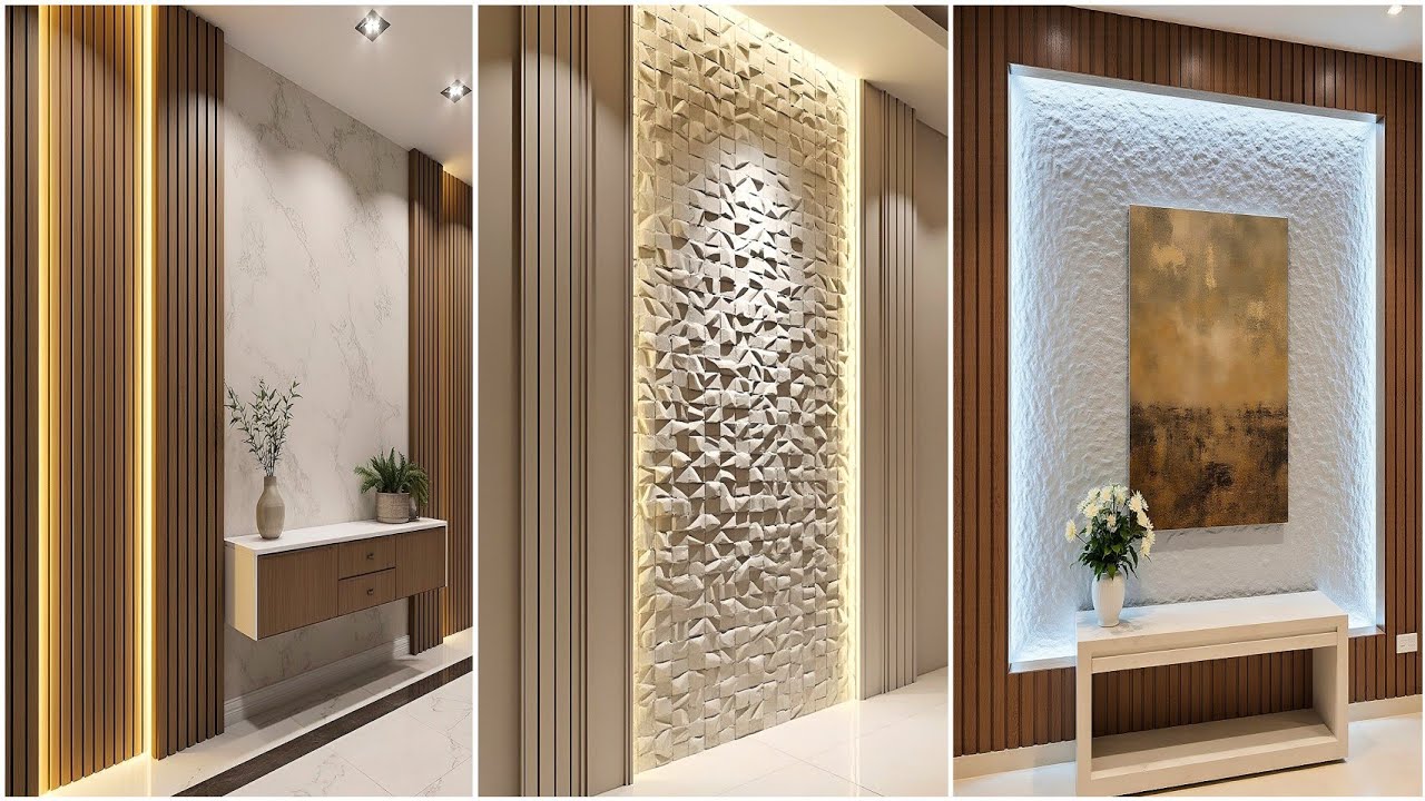 +300 Stylish Modern Living Room Wall Decoration Ideas & Wall Cladding 2025 Home Interior Wall Design