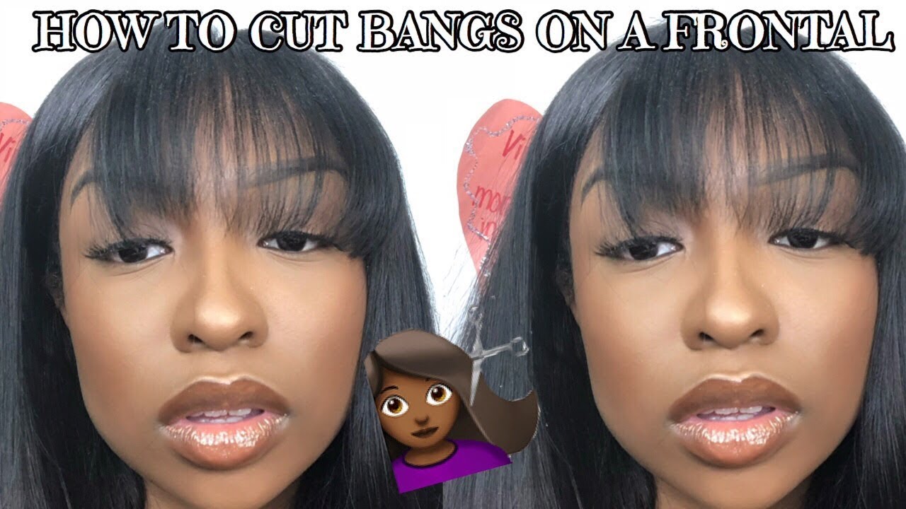 HOW TO: CUT BANGS ON A FRONTAL (beginner friendly) | FT. MyChicWigs | Lovevinni_
