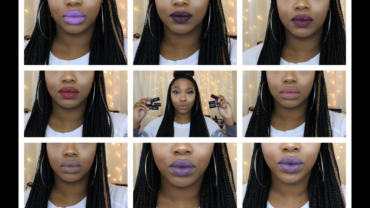 NEW NYX Matte Lipsticks | Lip Swatches