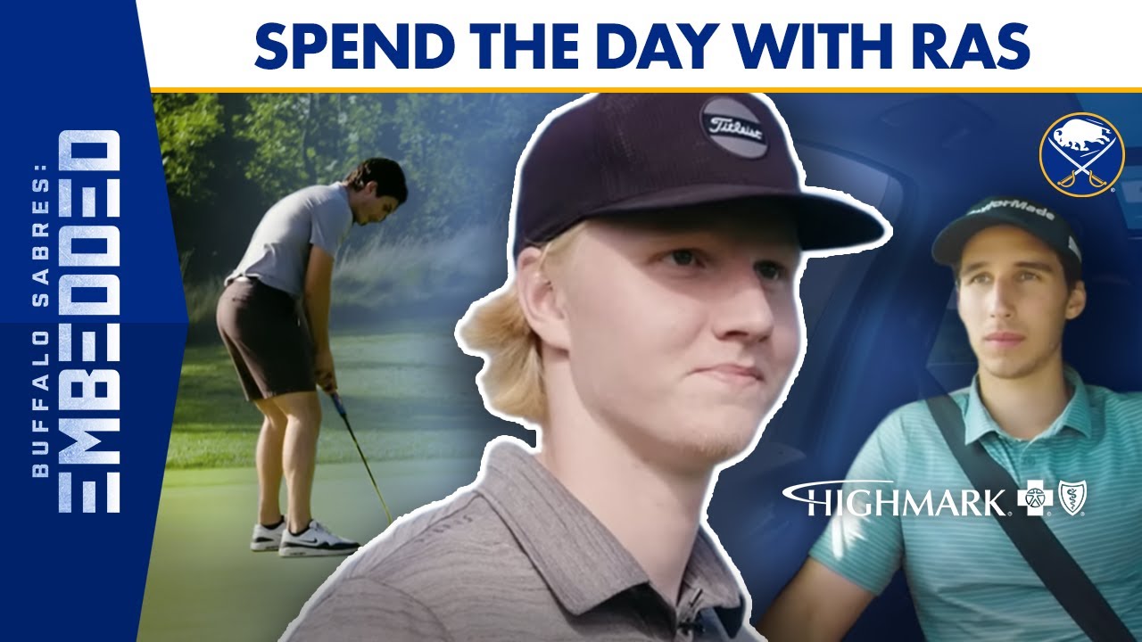 EXCLUSIVE! Spend the Day With Rasmus Dahlin, Golf With Dylan Cozens & Peyton Krebs | Buffalo Sabres