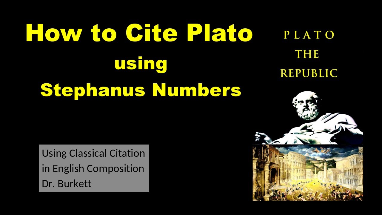 How to Cite Plato using Stephanus Numbers