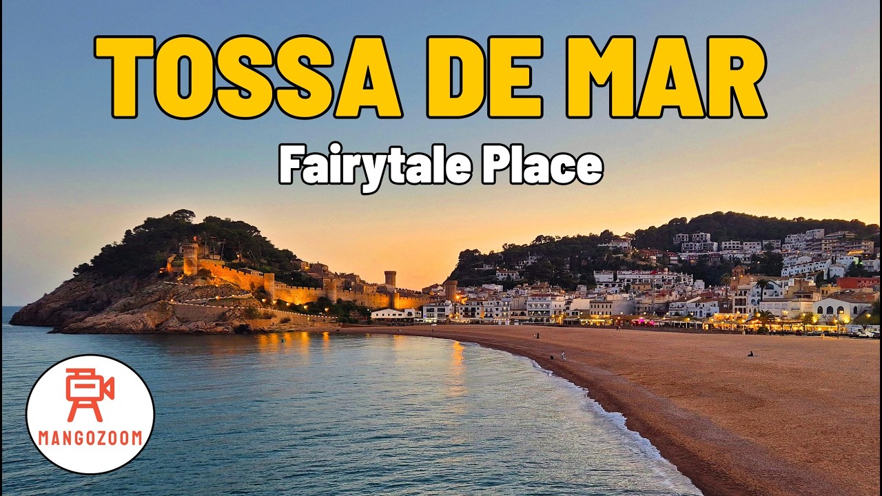 Tossa de Mar Old Town Walk | Vila Vella Coastal Fortress in Catalonia ❤️💛