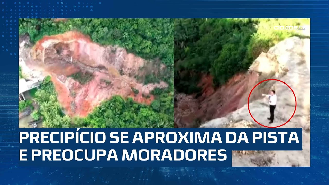 Cratera assusta moradores ao se aproximar de rua em Maceió
