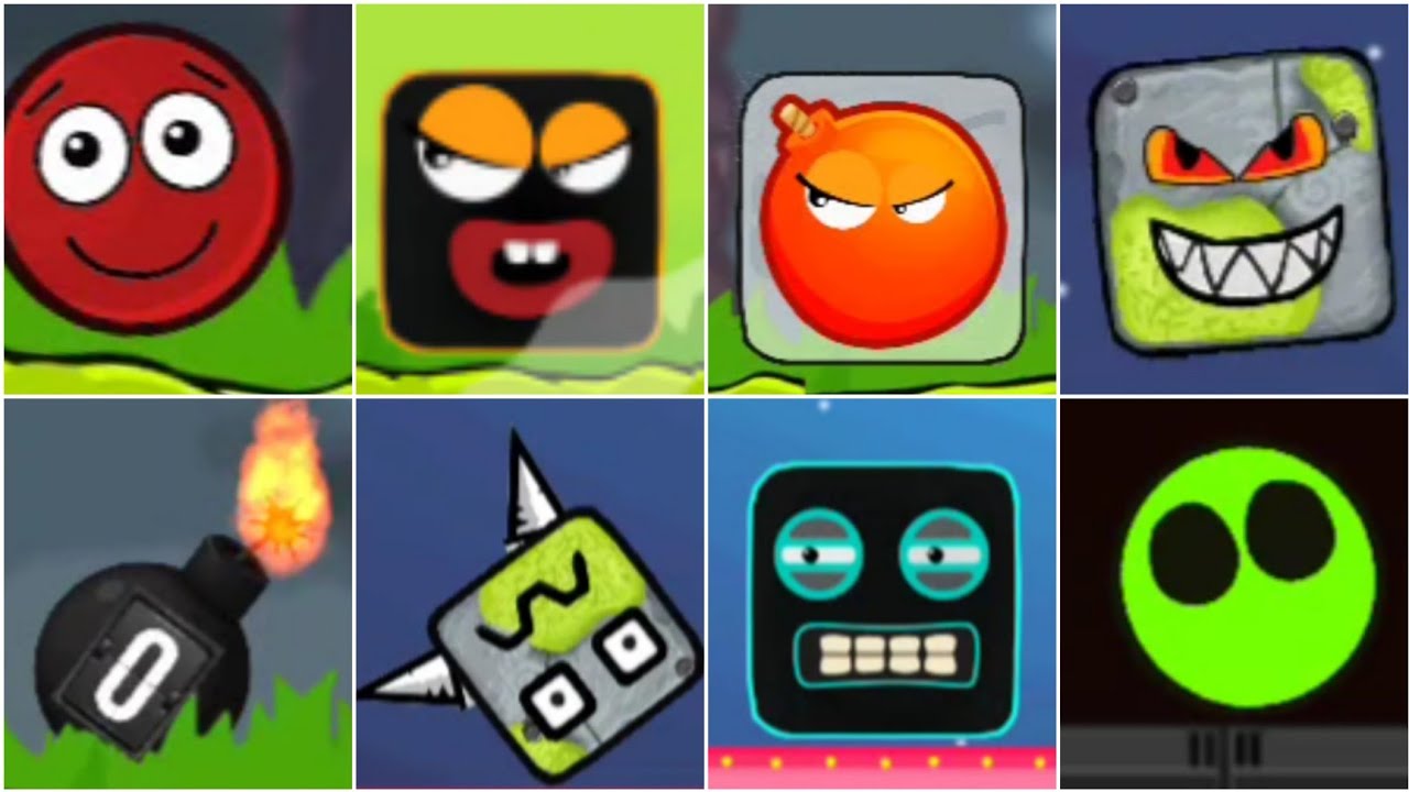 bossy ball 5 - blue ball 11 - all bosses - fight all bosses - Red Ball Gameplay - bossy ball 4