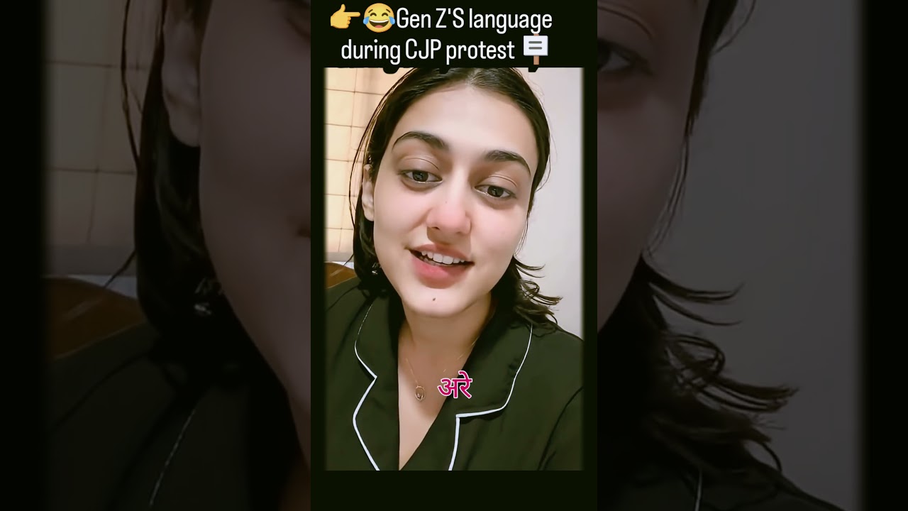 👉😂Gen Z'S language during CJP protest! #viralshorts