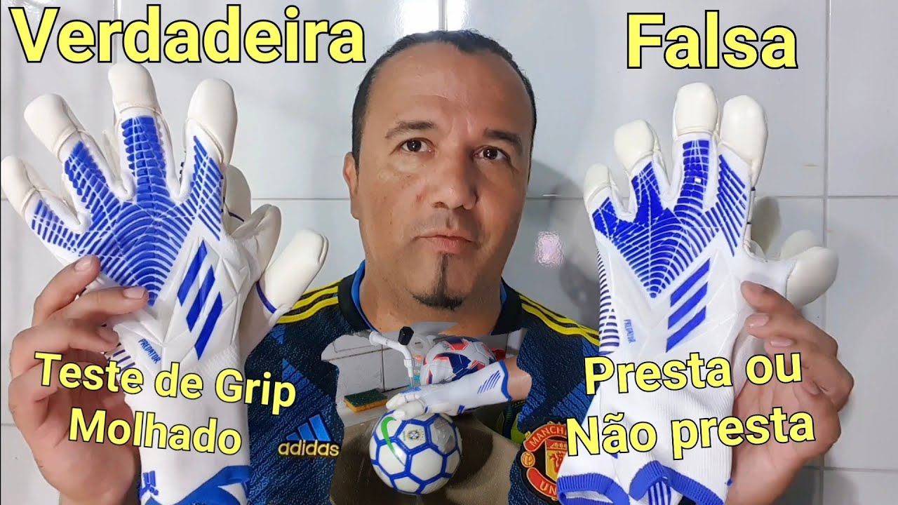 FALSA X ORIGINAL | Teste de Grip Molhado Luva ADIDAS PREDATOR PRO HYBRID EDGE 2022 URG 2.0