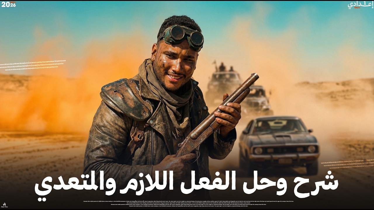 الفعل اللازم والمتعدي للصف الأول الإعدادي ..
