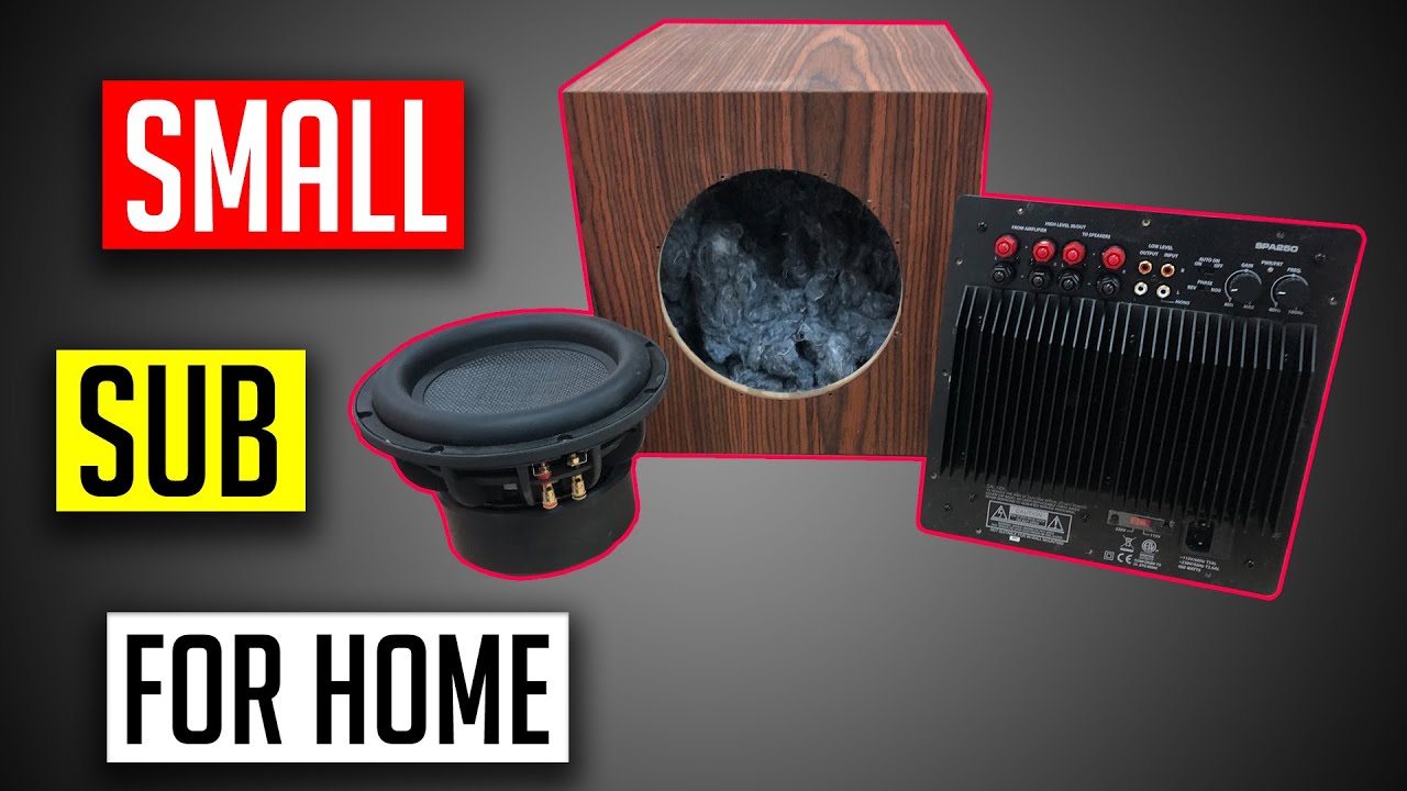 Sealed subwoofer box design for home theater