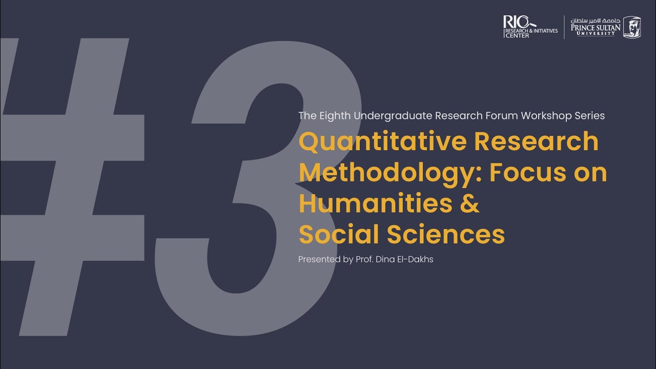 URF8 Workshop Series 3 — Quantitative Research Methodology: Focus on Humanities & Social Sciences