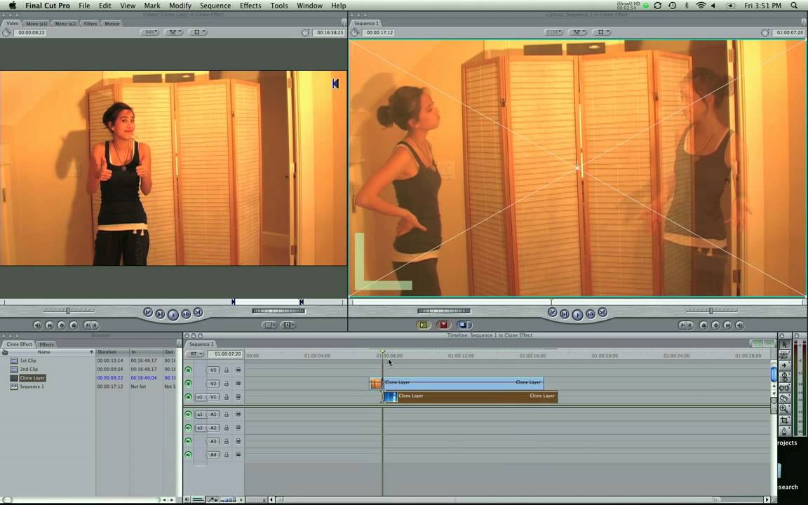 Final Cut Tutorial - Clone Effect