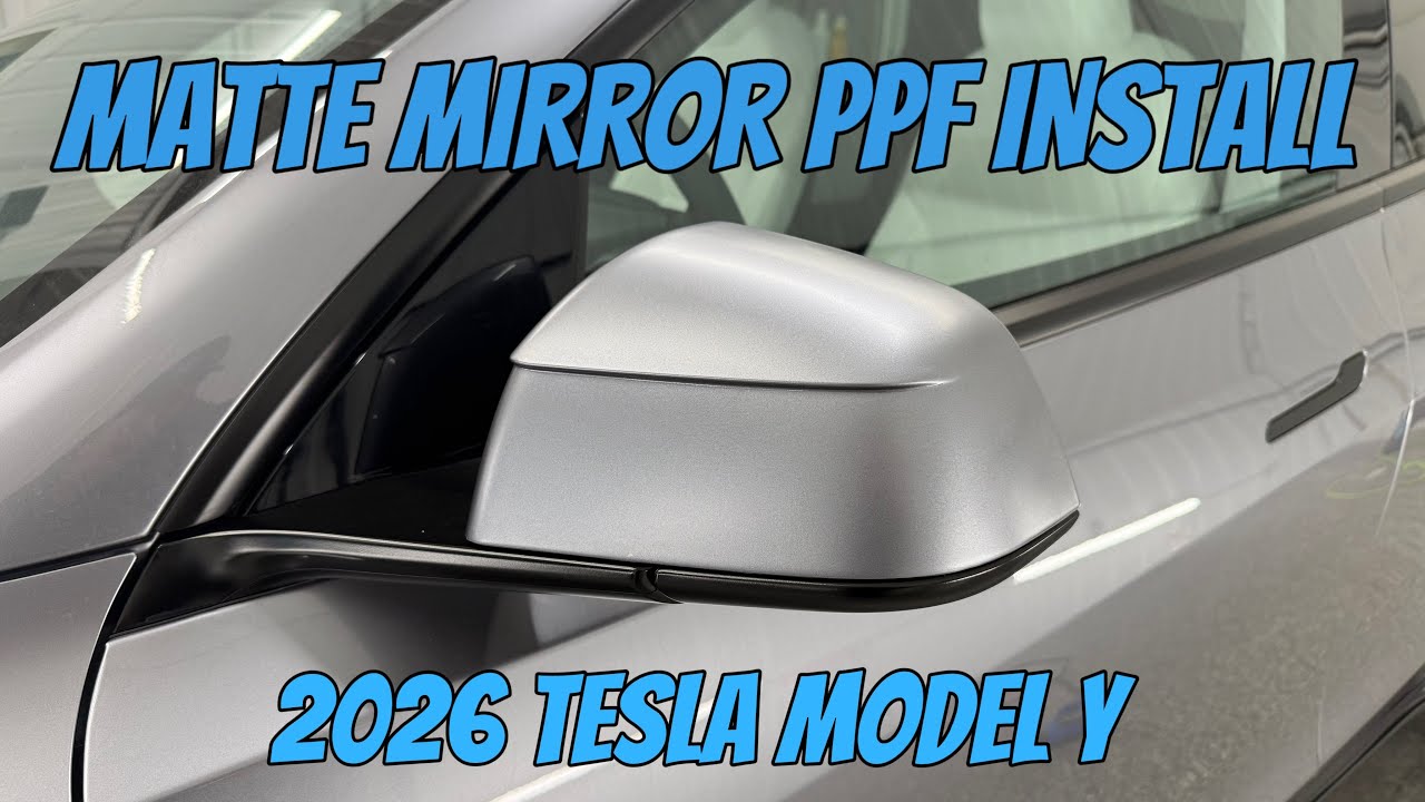 Bulk Mirror PPF Install - Model Y Juniper