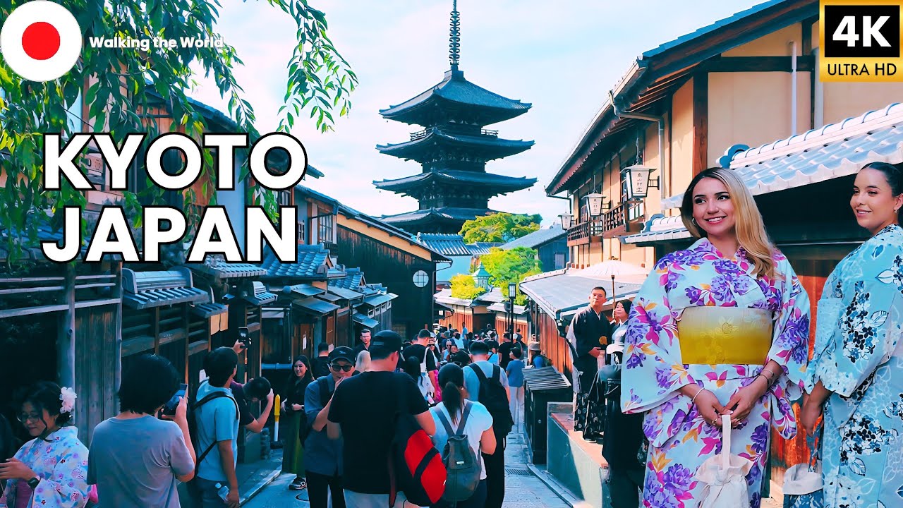 Japan's Most Photographed Street in Kyoto 🇯🇵 | Yasaka Pagoda Walk to Nio-mon Gate [4K]
