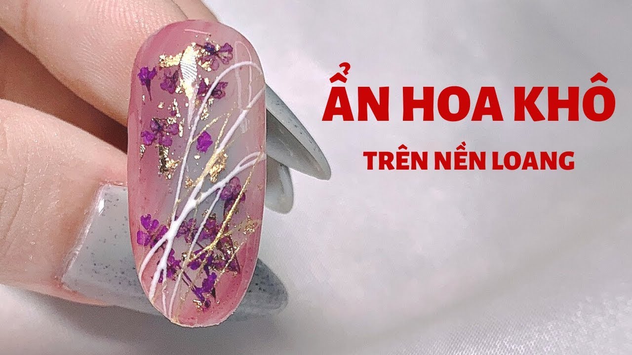 Cách Ẩn Hoa Khô Đẹp - Ẩn Hoa Khô Trên Nền Loang