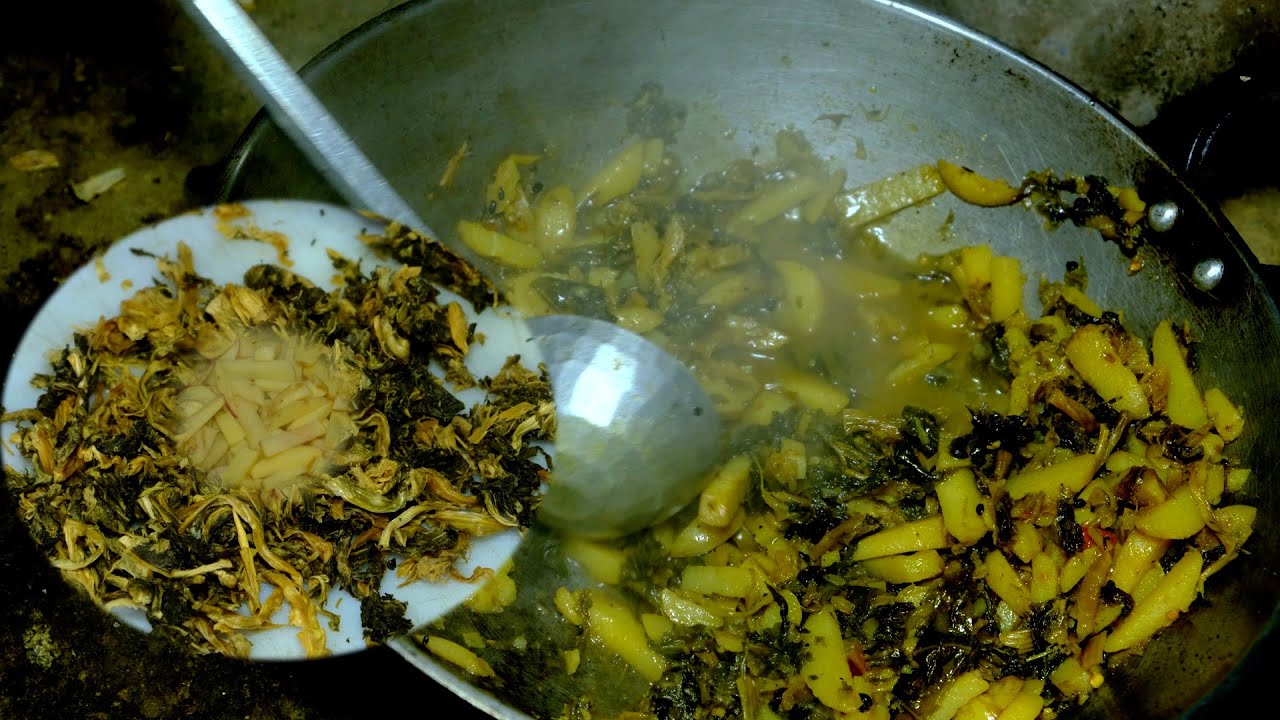 Nepali Notional curry गुन्द्रुक dry mustard vegetable