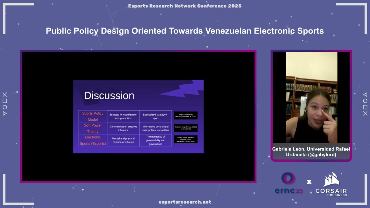 Public Policy Design Oriented Towards Venezuelan Electronic Sports &ndash; Le&oacute;n (ERNC25)
