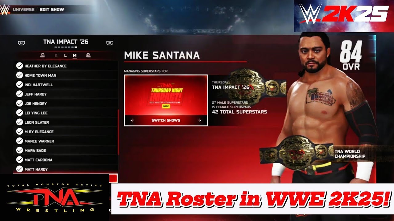 I Made TNA Roster in WWE 2K25!