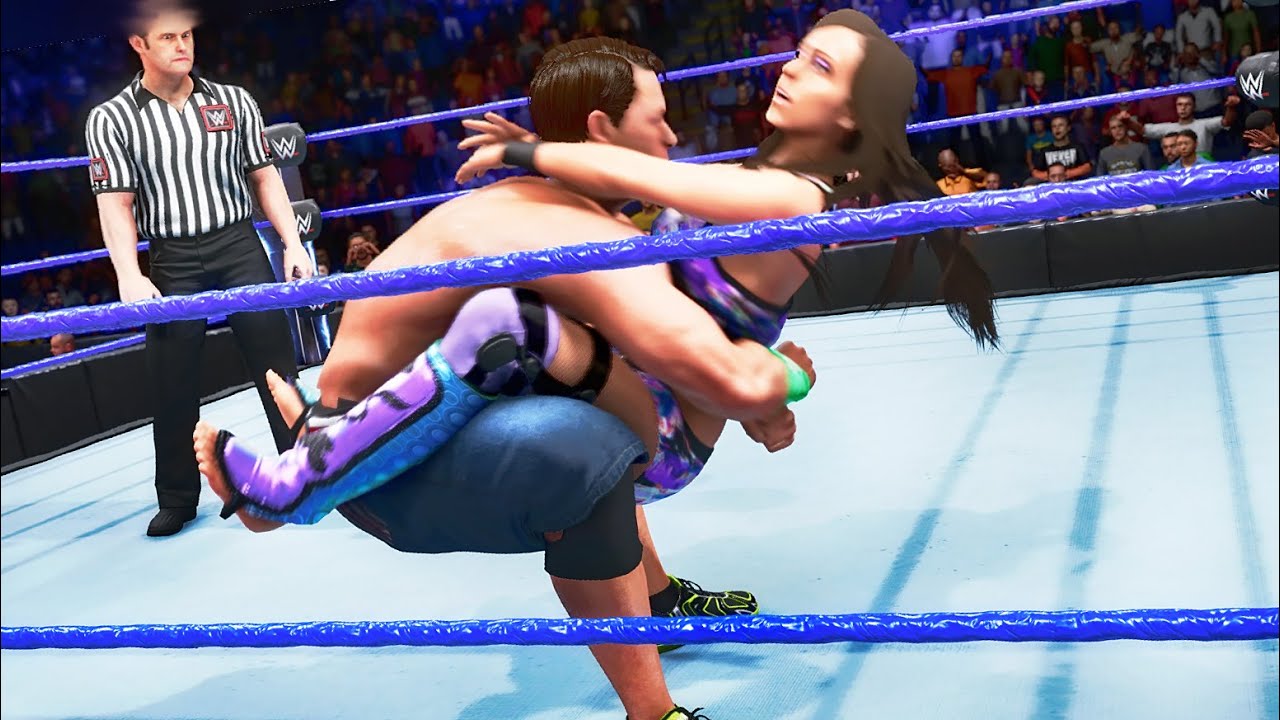 WWE 2K20: Tegan Nox vs John Cena, Intergender Wrestling