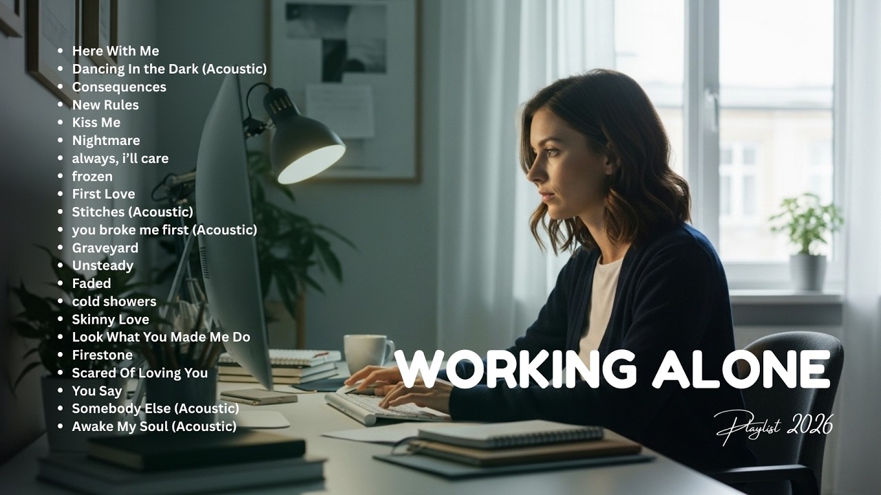 Working Alone Playlist || Acoustic Songs Collection 🌿 Chill & Relax Playlist