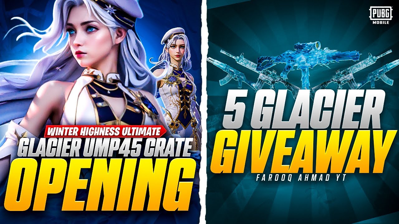 Glacier UMP-45 и комплект Winter Highness Ultimate | Розыгрыш 5 Glacier | 🔥 PUBG MOBILE 🔥