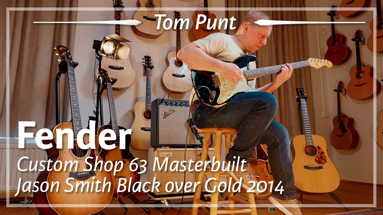 Fender Custom Shop 63 Stratocaster Masterbuilt Jason Smith Black Gold 2014 played by Tom Punt | Demo