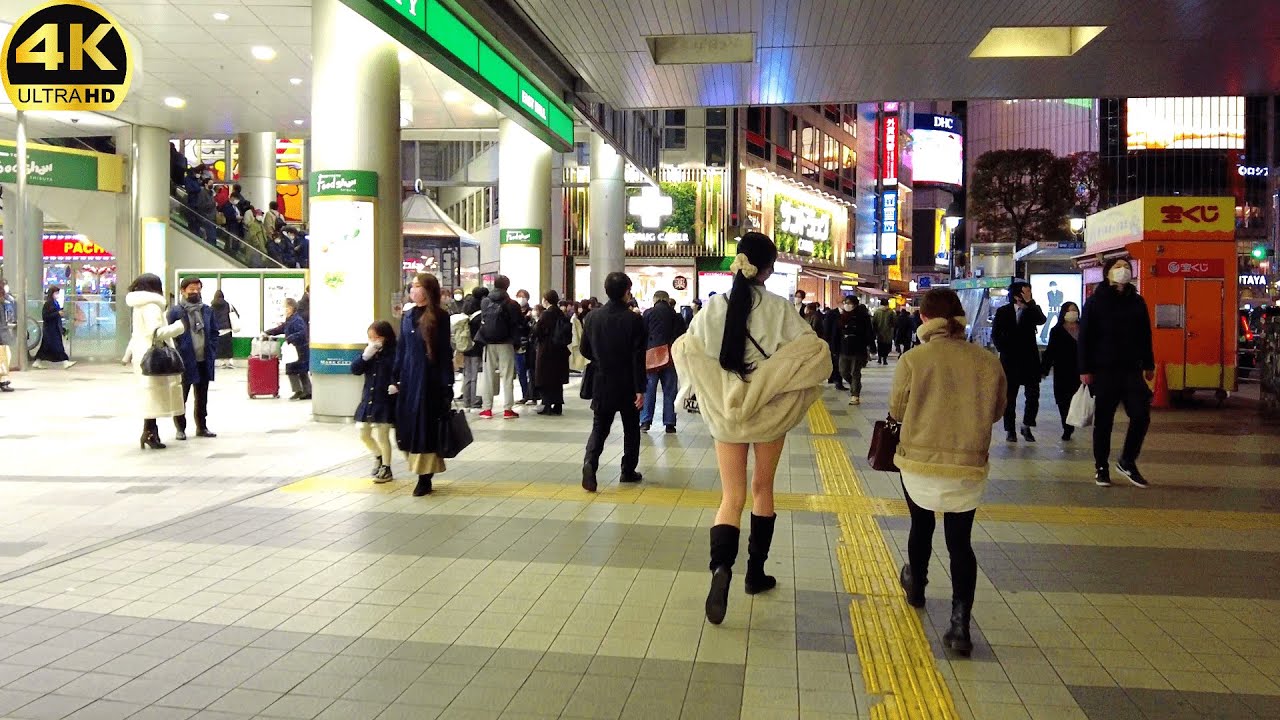【4K】Tokyo Field Walk - Shibuya @night - February 2022_2