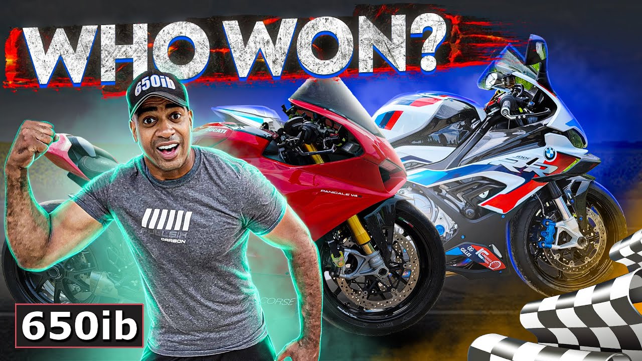 BMW M 1000 RR против HP4, Ducati V4 и самых быстрых парней в мире!