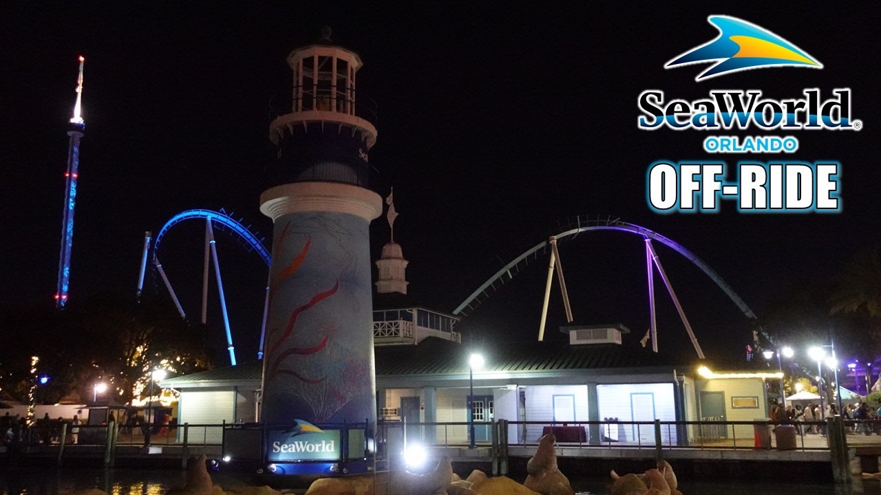 SeaWorld Orlando Off-Ride Footage (60FPS, 2020-2025), Roller Coasters & Sea Animals | Non-Copyright