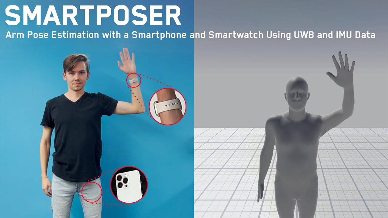 SmartPoser: Arm Pose Estimation with a Smartphone and Smartwatch Using UWB and IMU Data