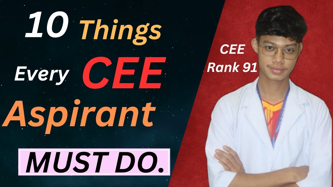 10 Things ALL Successful CEE Aspirants Do | CEE 2025 Guide | BPKIHS | IOM