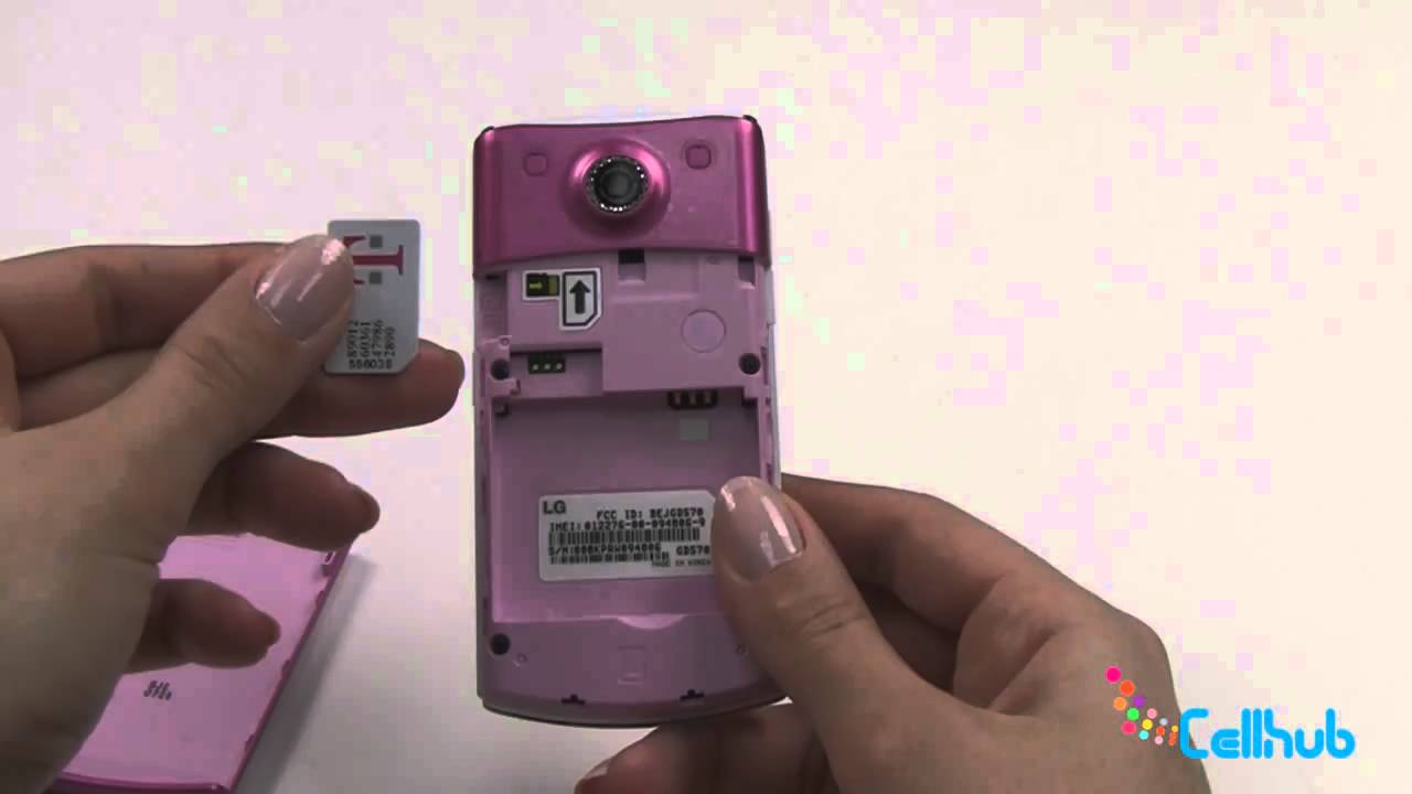 LG DLite Install Sim Card and Battery