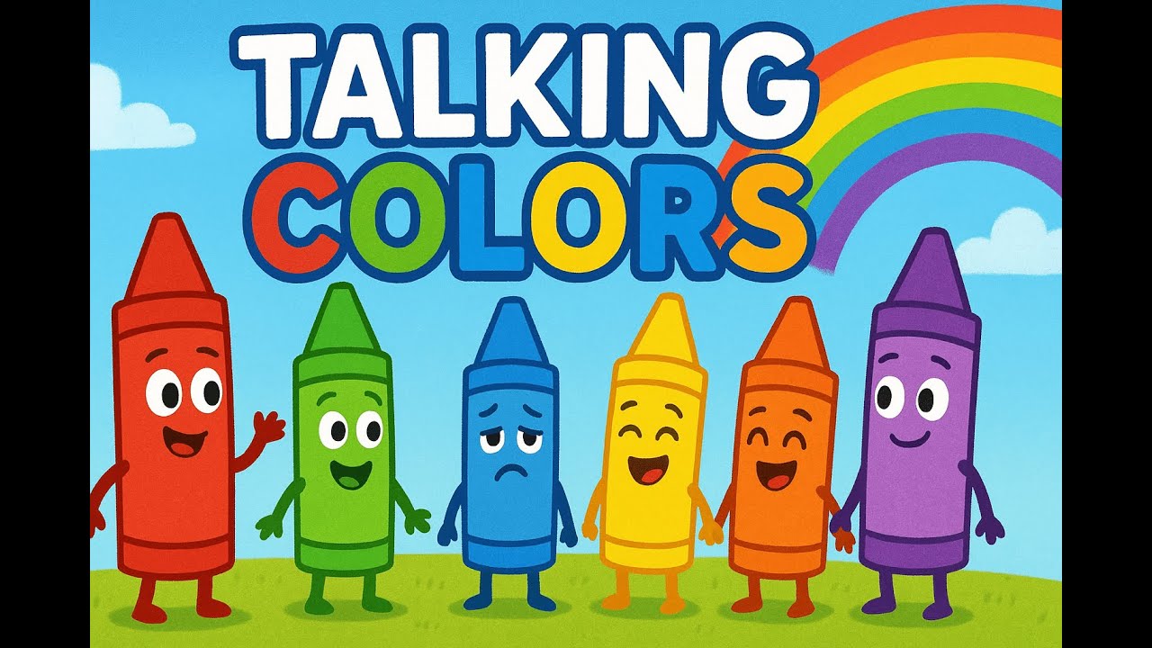 Talking Colors 🌈 | Learn Colors with Fun & Music 🎨