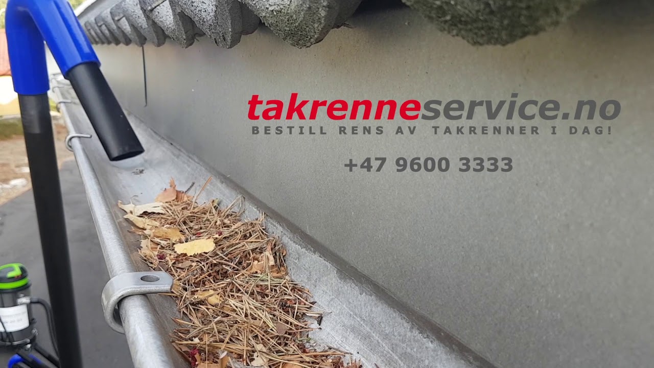Rens av takrenner utf&oslash;res av Takrenneservice.no i &Oslash;stfold