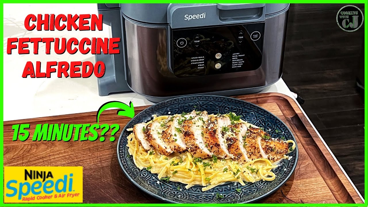 NINJA SPEEDI CHICKEN FETTUCCINE ALFREDO!  Ninja Speedi Recipes!
