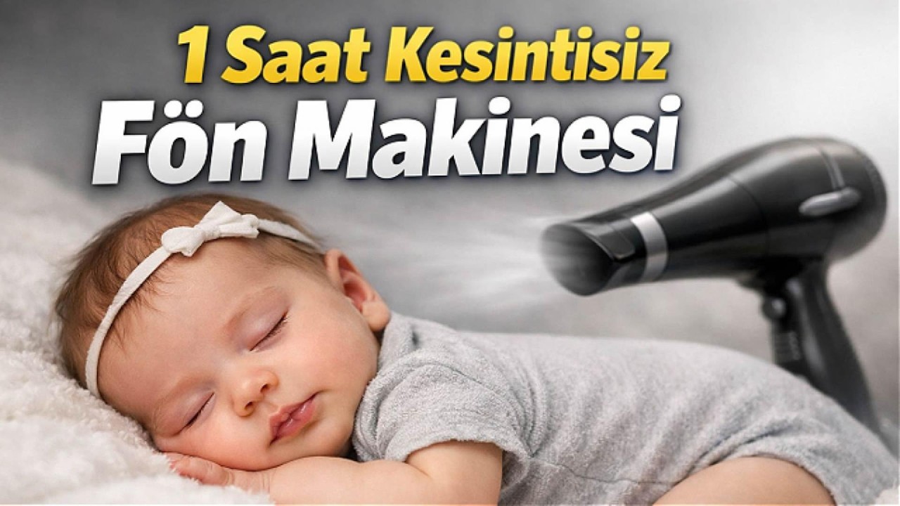 Fön Makinesi Sesi Kolik Bebekler İçin Saç Kurutma Sesi