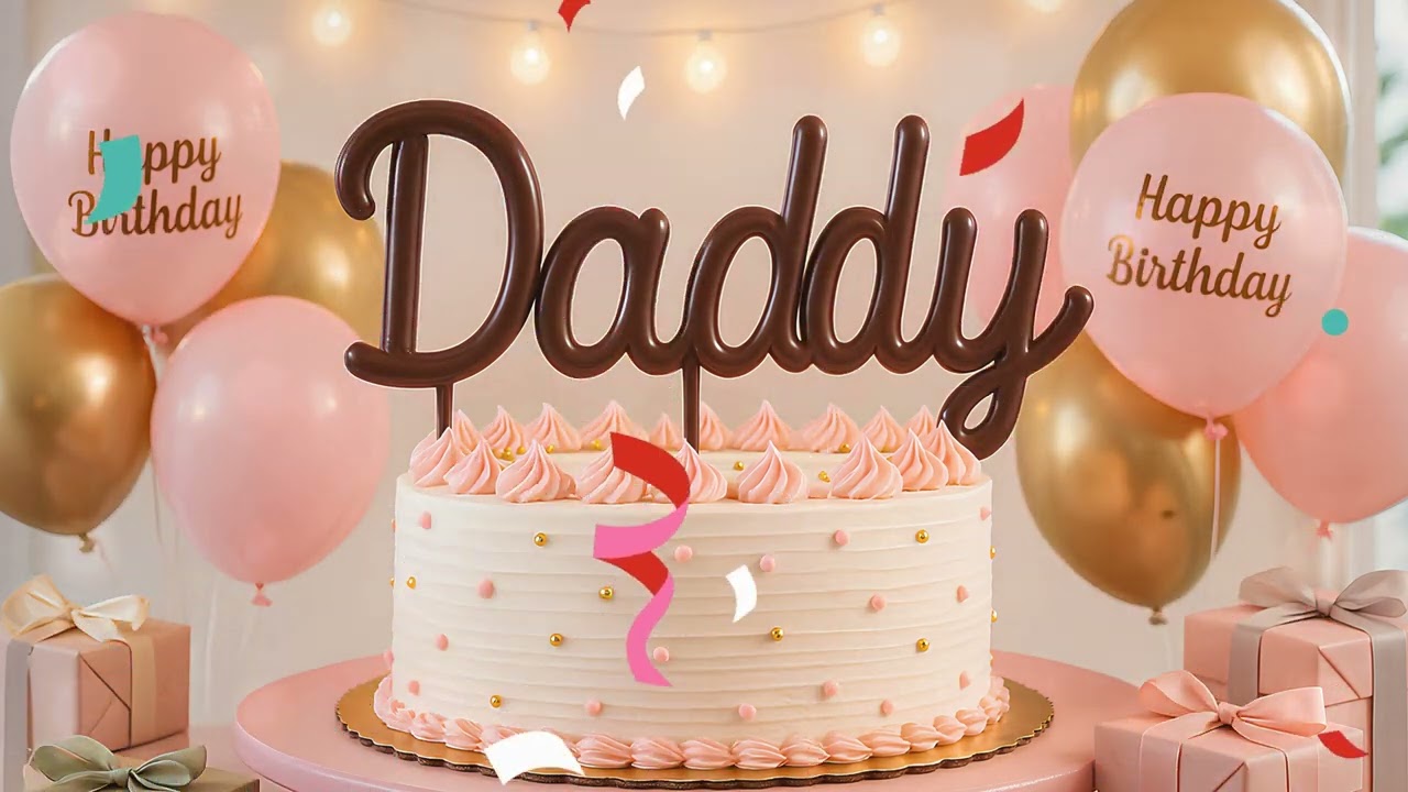 Daddy Birthday Song 2025 🎵 | Special Happy Birthday Message for Father