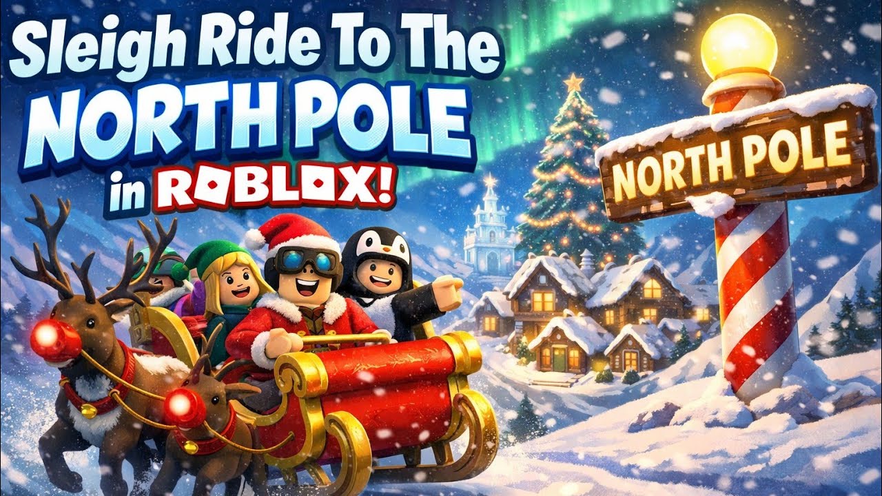 Sleigh To The North Pole 🐕‍🦺🐎 #roblox #newgameinroblox #indiagames #gaming #horseriding #games #dog