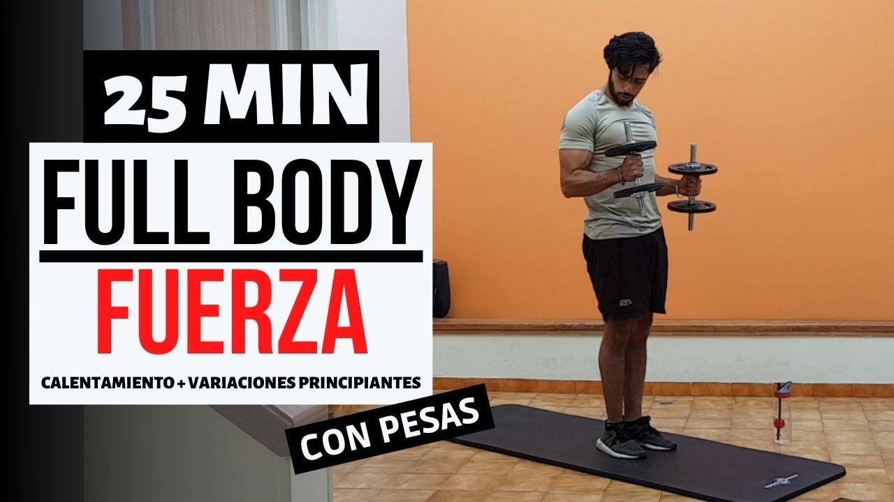 🔥FULL BODY en casa con pesas🔥 rutina con mancuernas en casa para ganar masa muscular | Sergio Orduz