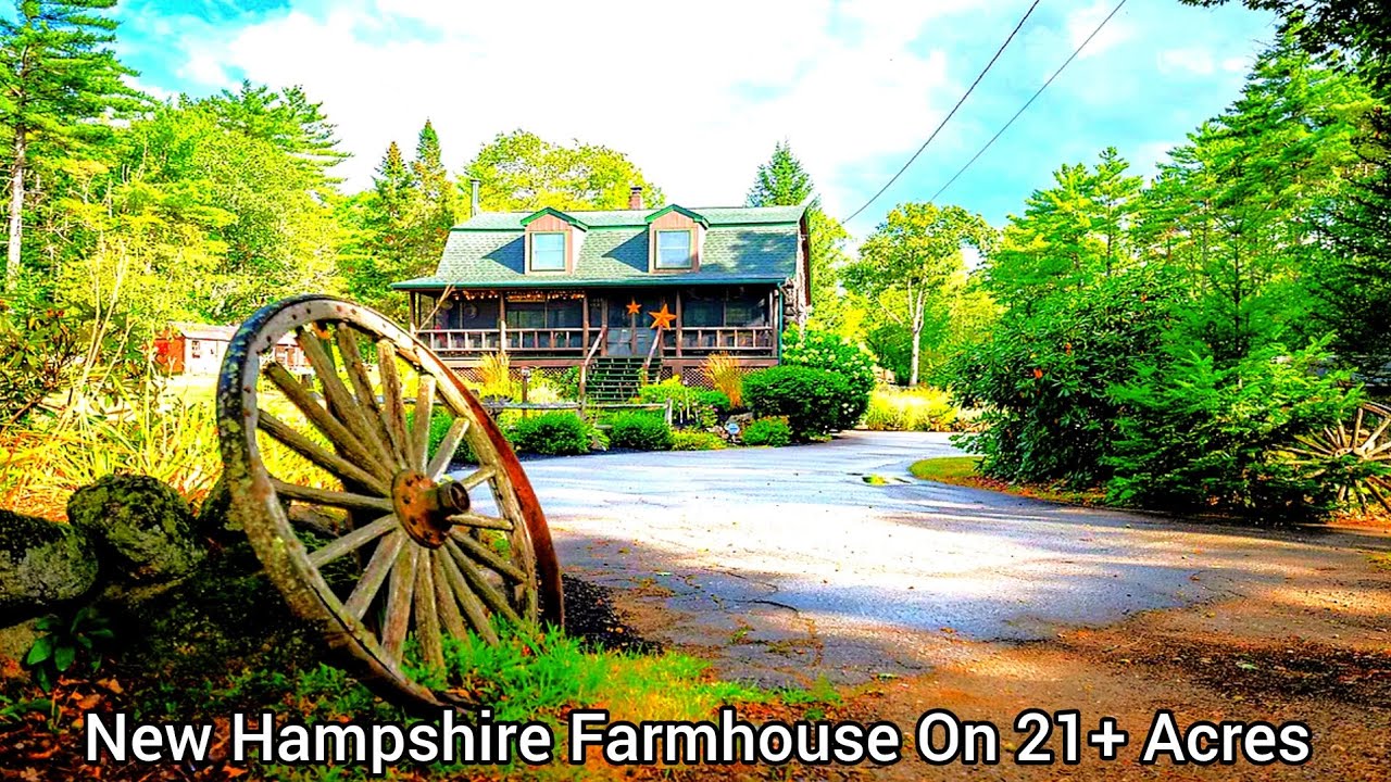 New Hampshire Farmhouse On 21+ Acres | NH Real Estate | Investment Rental Cabins | BnB