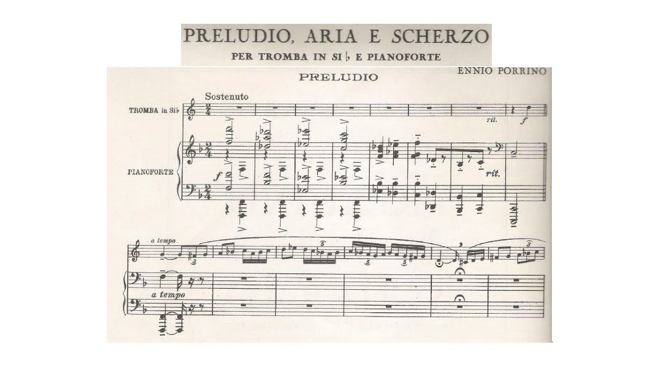 Ennio Porrino: Preludio Aria e Scherzo (Giovanni Barone, trumpet)