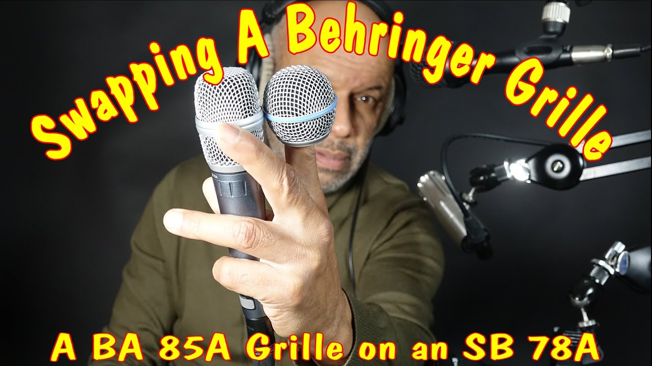 Behringer BA 85A Grille on an SB 78A
