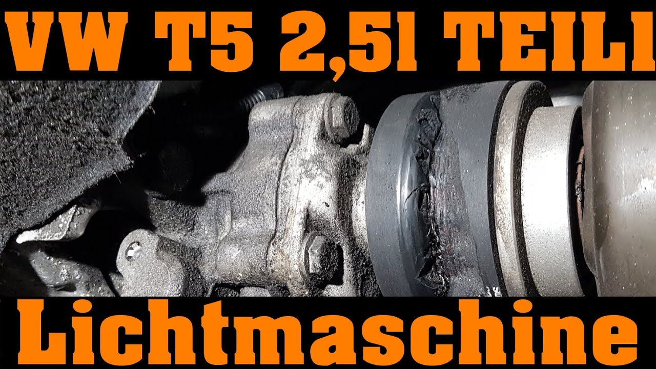 VW T5 2,5l Multivan - Lichtmaschine wechseln Servicestellung und mehr 🔧 | Teil 1
