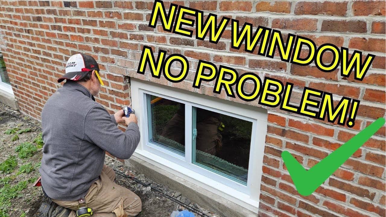MFI 32 - How to Install a Basement Window (Step-by-Step Upgrade!)
