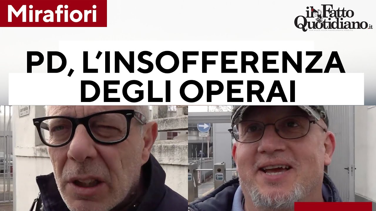 Pd, ai cancelli di Mirafiori l'insofferenza degli operai: 