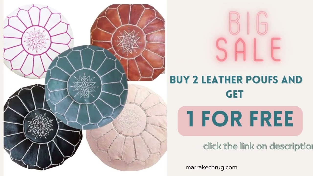 Get the best versatil leather poufs and save 250$